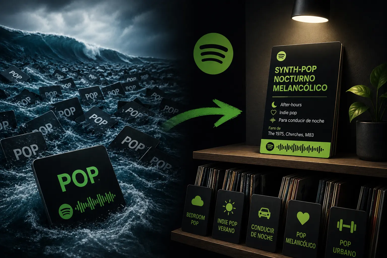 "Pop" es la palabra que está hundiendo tu música en Spotify